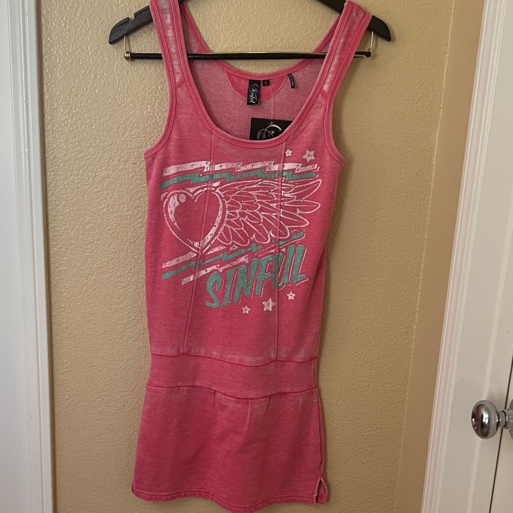 Sinful Pink Graphic Dress
